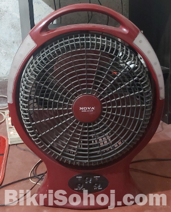 Nova rechargable table fan with light